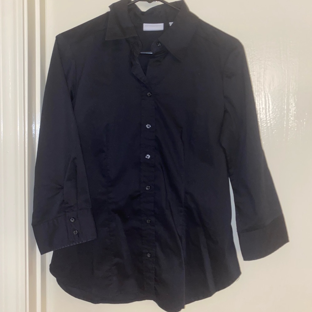 Black New York & Company Button Up